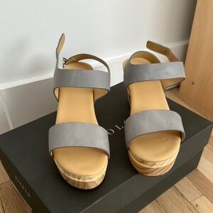 Brand New Nisolo All Day Open Toe Clog in Gray